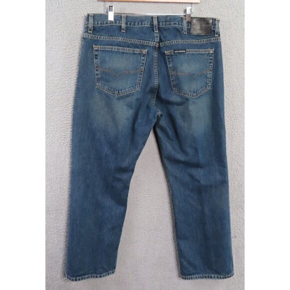 Harley-Davidson Genuine Motor Clothes Jeans Mens 38 x 30 Blue Relaxed Straight - Picture 2 of 14